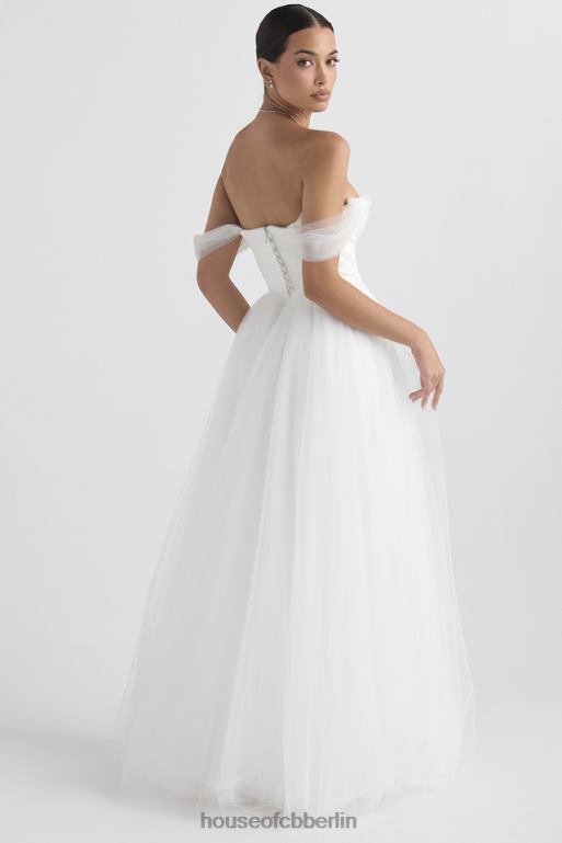 House of CB Märchenhaftes Brautkleid aus weißem Tüll Hochzeiten ZFD801138