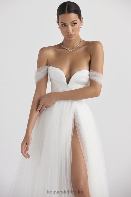 House of CB Märchenhaftes Brautkleid aus weißem Tüll Hochzeiten ZFD801138