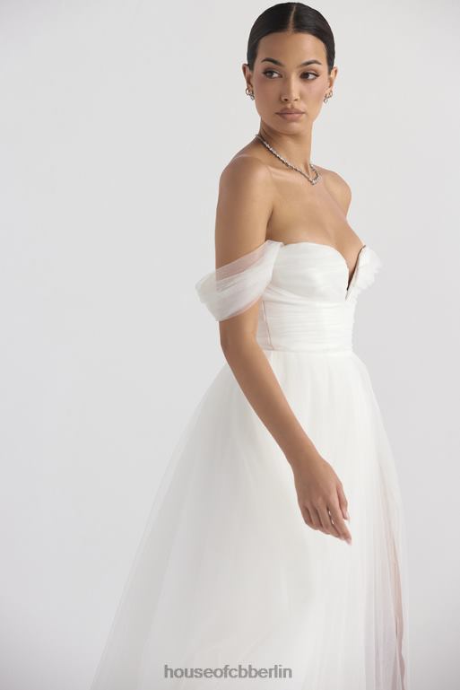 House of CB Märchenhaftes Brautkleid aus weißem Tüll Hochzeiten ZFD801138