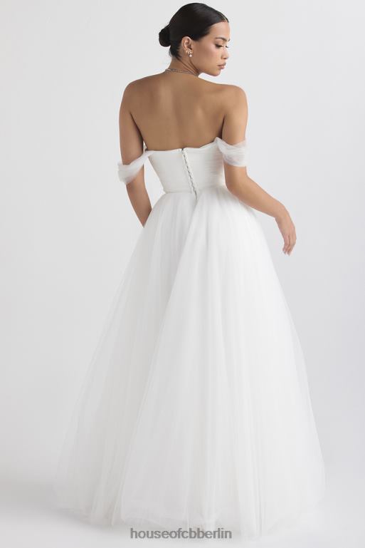 House of CB Märchenhaftes Brautkleid aus weißem Tüll Hochzeiten ZFD801138