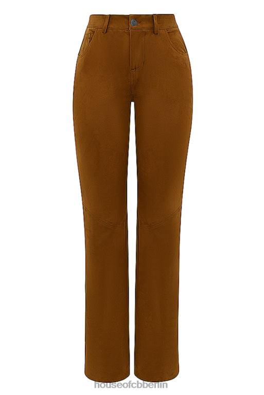 House of CB Apollo Tan vegane Wildlederhose Kleidung ZFD80849