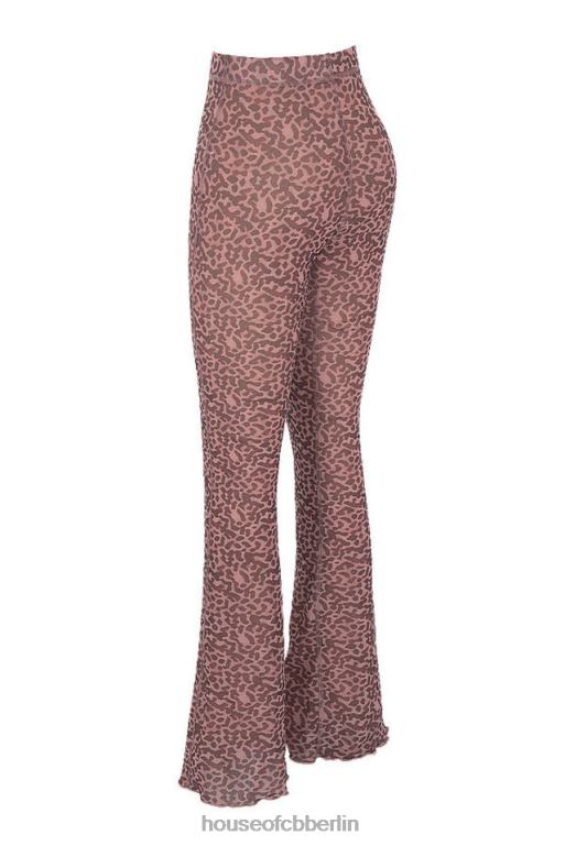 House of CB Maite-Mesh-Schlaghose mit Animal-Print Kleidung ZFD80973