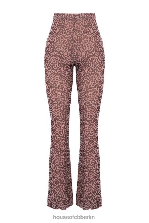 House of CB Maite-Mesh-Schlaghose mit Animal-Print Kleidung ZFD80973