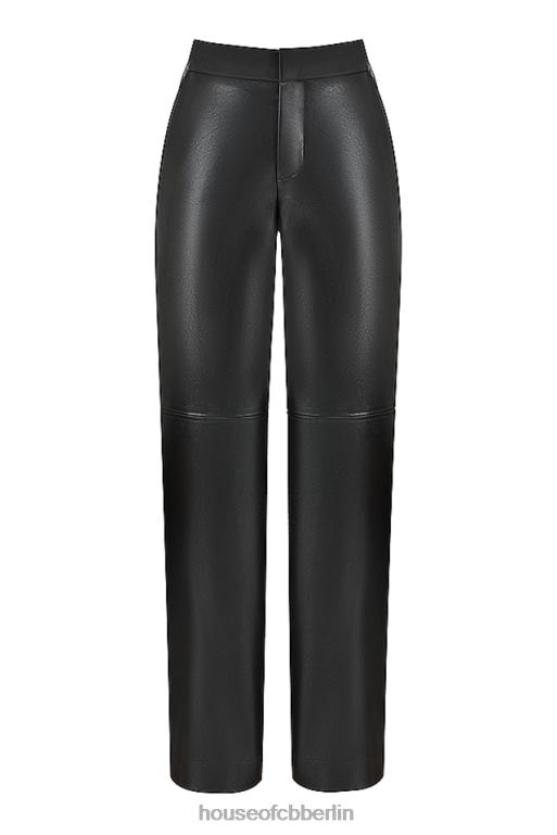 House of CB Schwarze Hose aus veganem Leder von Omaira Kleidung ZFD80894