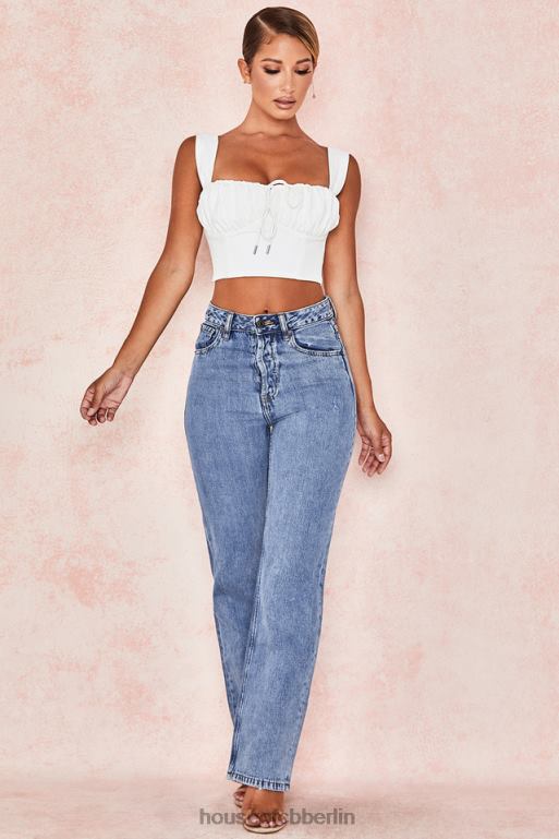 House of CB Yara Vintage-Jeans mit hoher Taille Kleidung ZFD80646