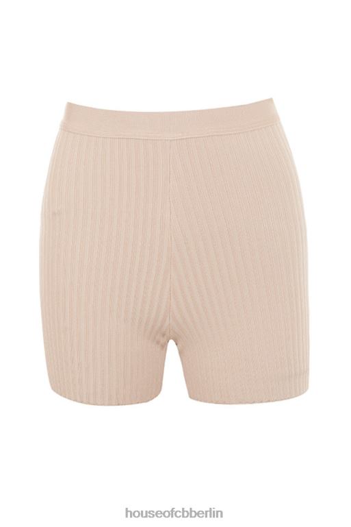 House of CB Eden beige Bandage-Shorts Kleidung ZFD801016