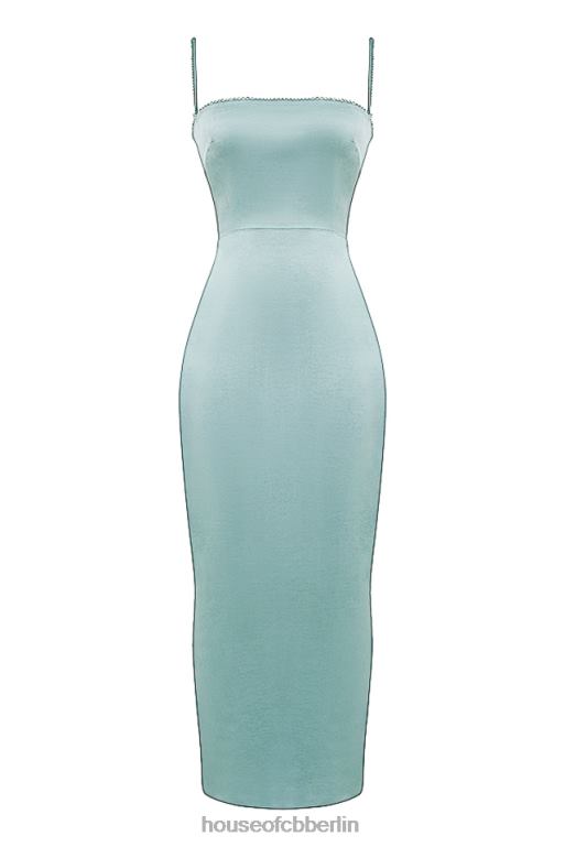 House of CB Costanza helles Jade-Maxikleid Kleidung ZFD80254