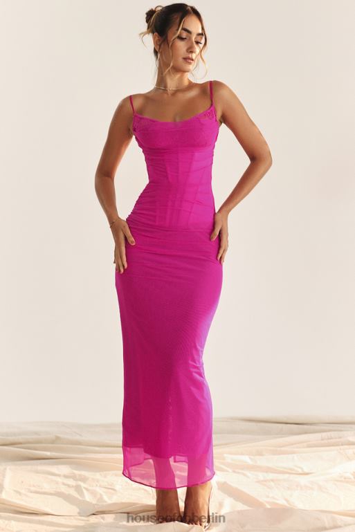 House of CB Fuchsia Maxikleid von Nalini Kleidung ZFD80197