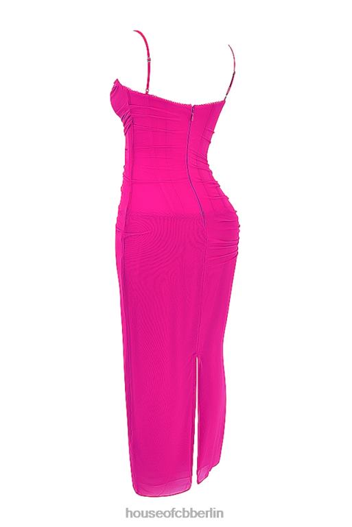 House of CB Fuchsia Maxikleid von Nalini Kleidung ZFD80197