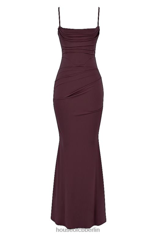 House of CB Milena Dark Cherry Korsett-Maxikleid Kleidung ZFD80307