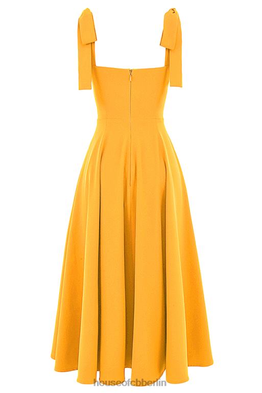 House of CB Alicia Tangerine Midi-Sommerkleid Kleidung ZFD80464