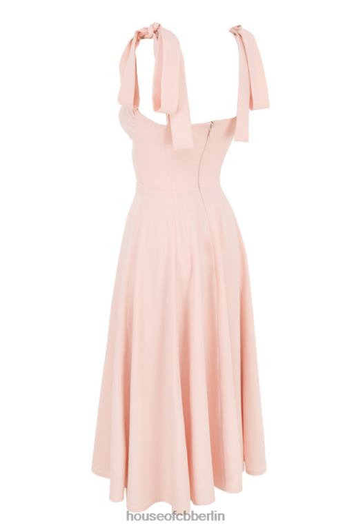 House of CB Alicia erröten rosa Midi-Sommerkleid Kleidung ZFD80614