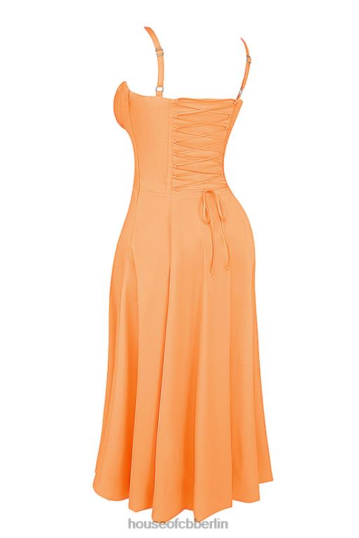 House of CB Carmen Tangerine Bustier Sommerkleid Kleidung ZFD80188