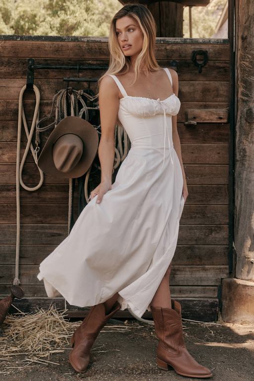 House of CB Carmen weißes Bustier-Sommerkleid Kleidung ZFD80201