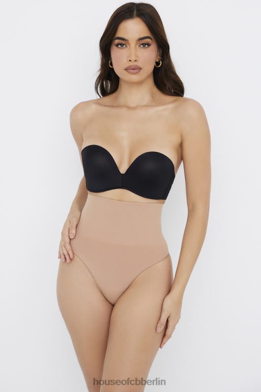 House of CB Modellierender Café-au-lait-Tanga mit hoher Taille Kleidung ZFD801269