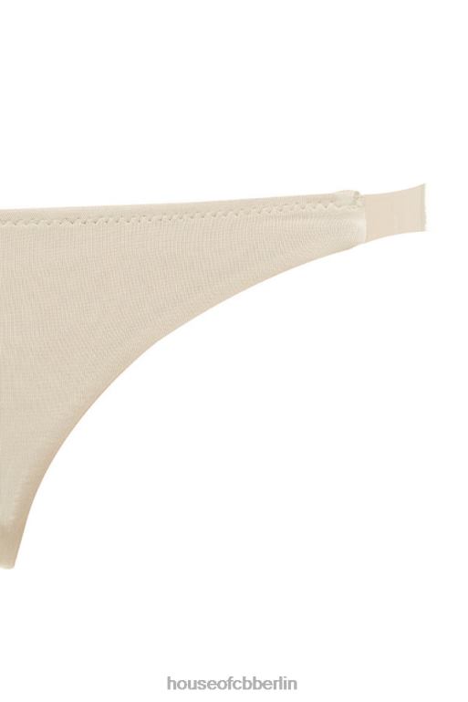 House of CB Transparenter Lösungs-Tanga mit seitlichen Riemen – Beige Kleidung ZFD801298