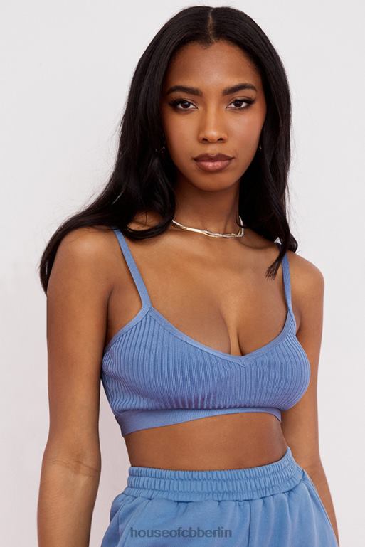 House of CB Evie Azure Bandage-Bralette Kleidung ZFD80759