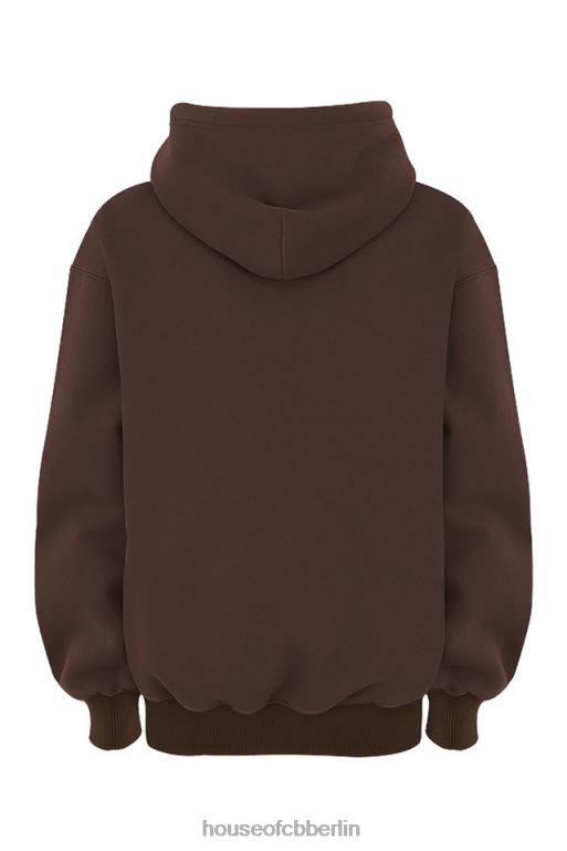 House of CB Halo Chocolate übergroßer Kapuzenpullover Kleidung ZFD80761