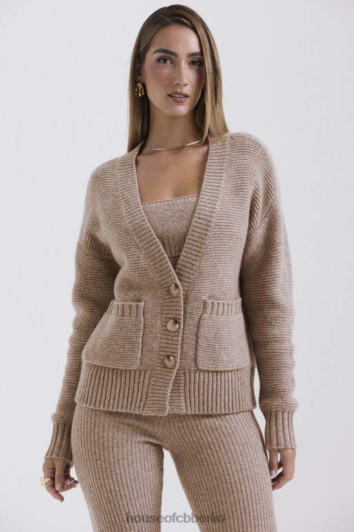 House of CB Alara Barley Grobstrick-Cardigan aus Naturwolle Kleidung ZFD80648