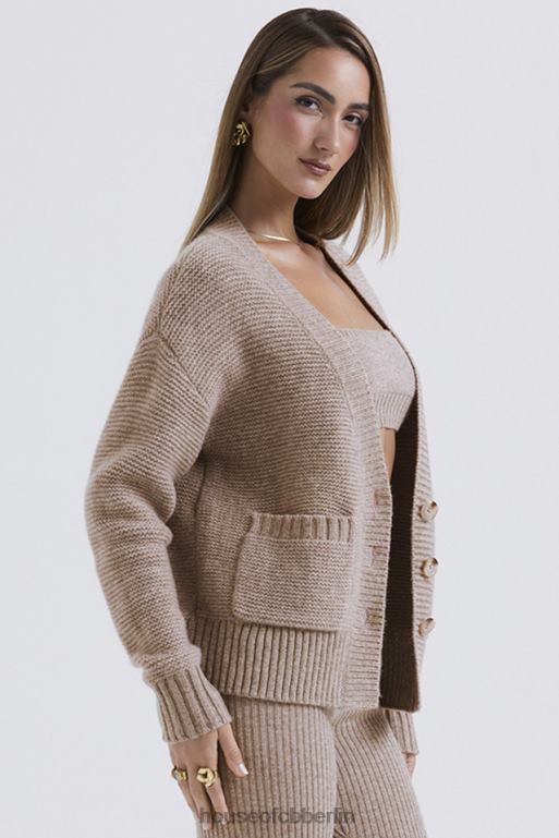 House of CB Alara Barley Grobstrick-Cardigan aus Naturwolle Kleidung ZFD80648