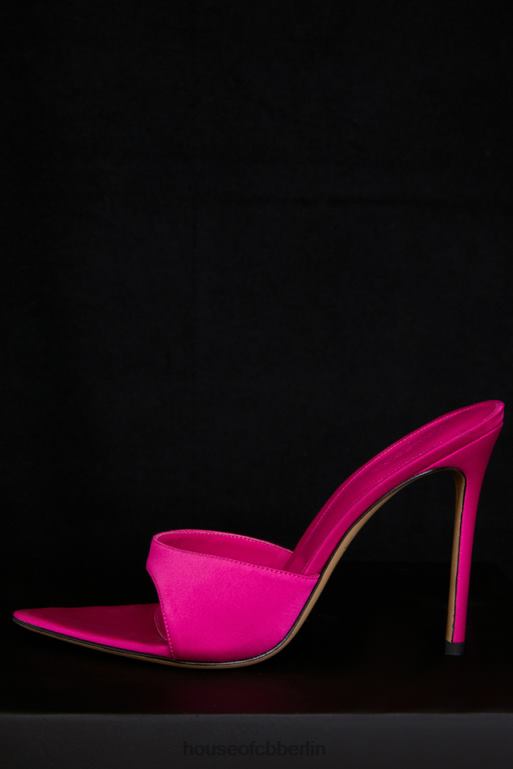 House of CB Bella Pink spitze Pantoletten mit hohem Absatz Schuhe ZFD801073